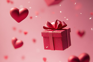 Floating gifts  hearts, a Photo by Beautiful things