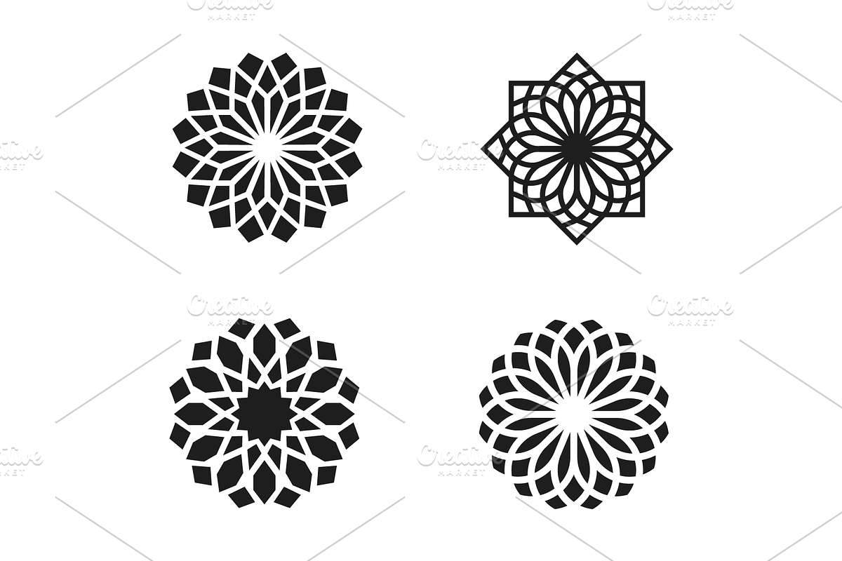 Islamic Geometric Mandala Logo Icons, a Branding & Logo Template by Soufone (Photo 4 of 4)