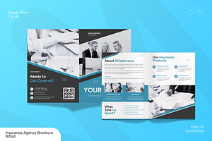 Insurance Agency Brochure Bifold, a Brochure Template by Annora Studio