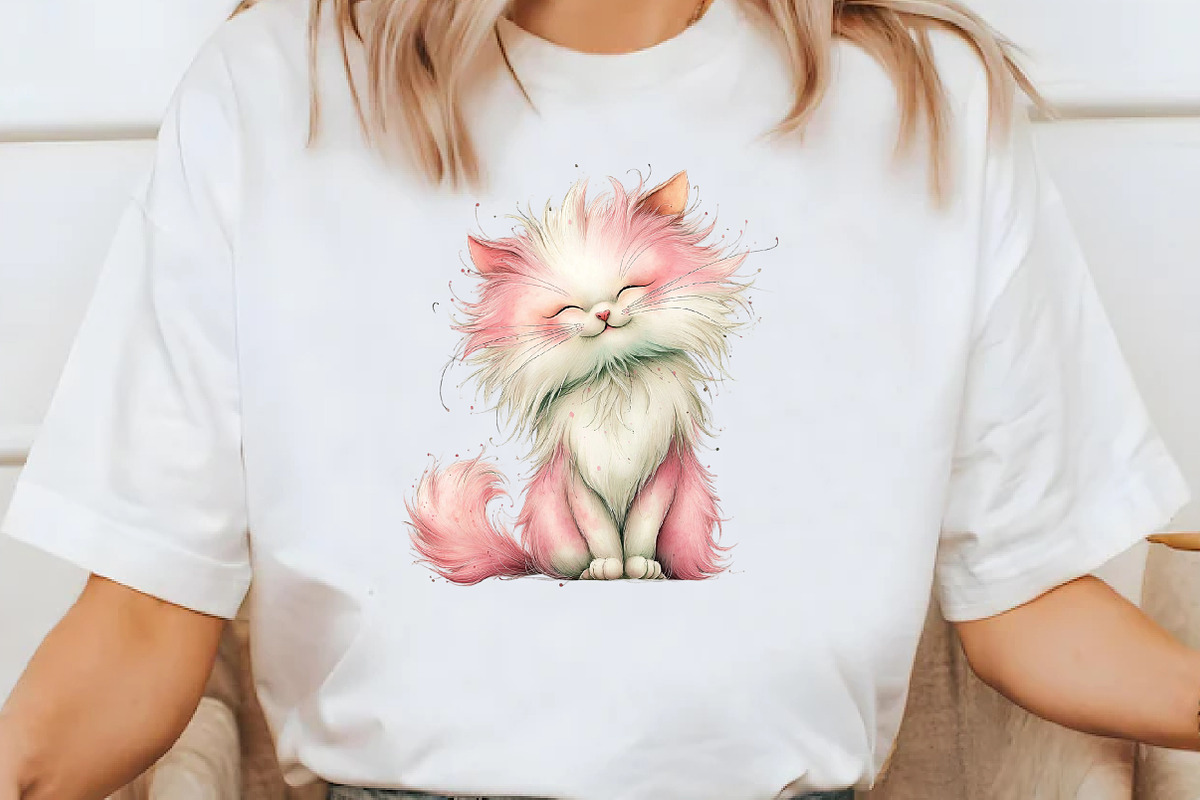 Whimsical Summer cat clipart, an Illustration by Designworld (Photo 8 of 8)