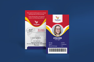 Professional Office ID Card Design