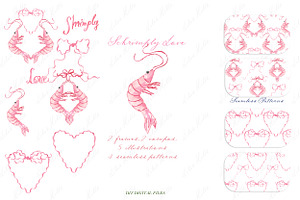 Schrimply Love Valentine's Heart, a Graphic by LABFcreations