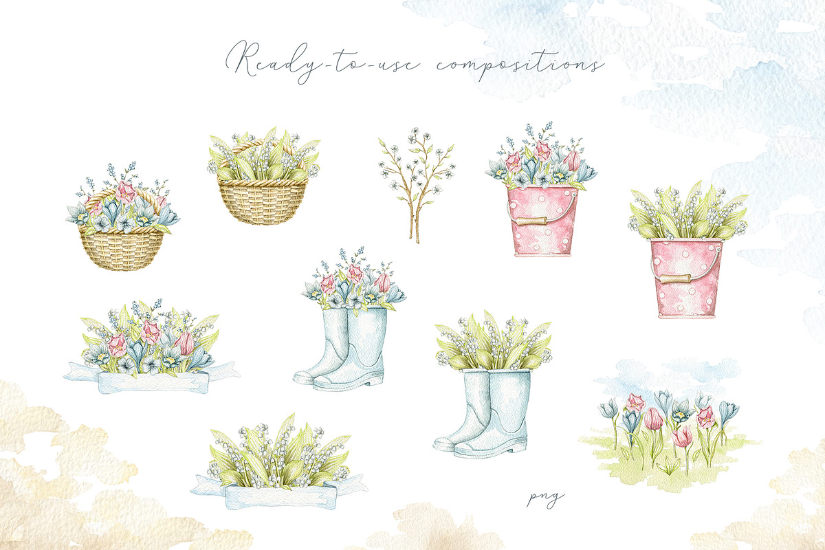 Watercolor Easter, an Animal Illustration by Mimomy (Photo 6 of 17)