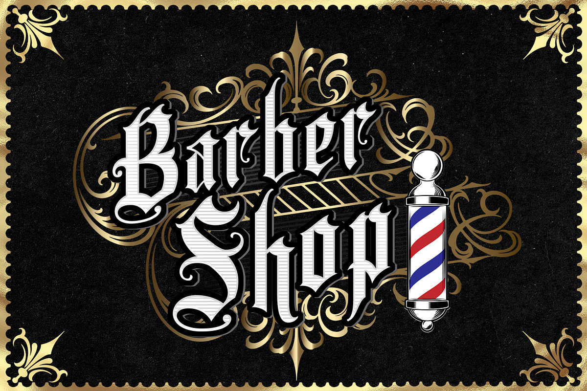 Crowers  luxury Blackletter, a Blackletter Font by dansdesign (Photo 4 of 8)