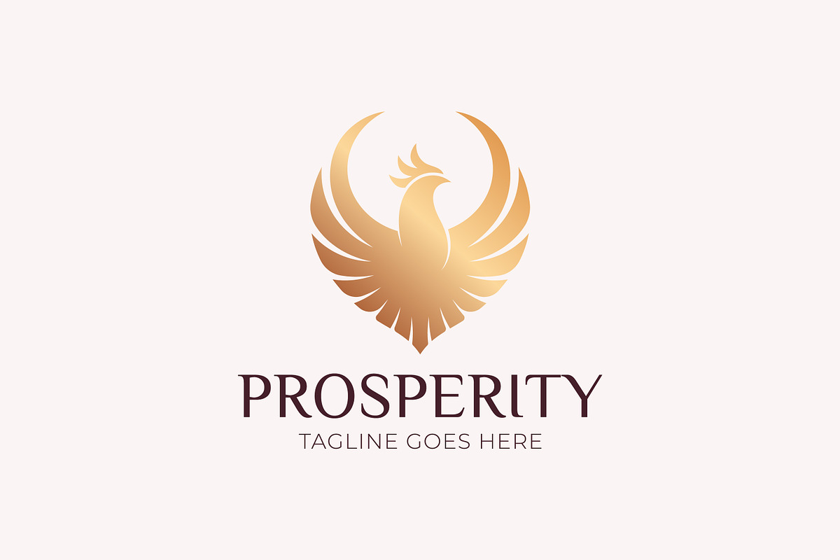 Phoenix Elegant Logo Prosperity Gold, a Branding & Logo Template by Signatoro (Photo 2 of 3)