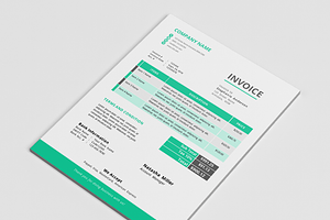 Clean Docx Word Corporate Invoice