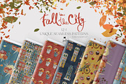 Fall City Hand Drawn Autumn Patterns, a Pattern Graphic by KaramfilaS (Thumbnail 2 of 21)