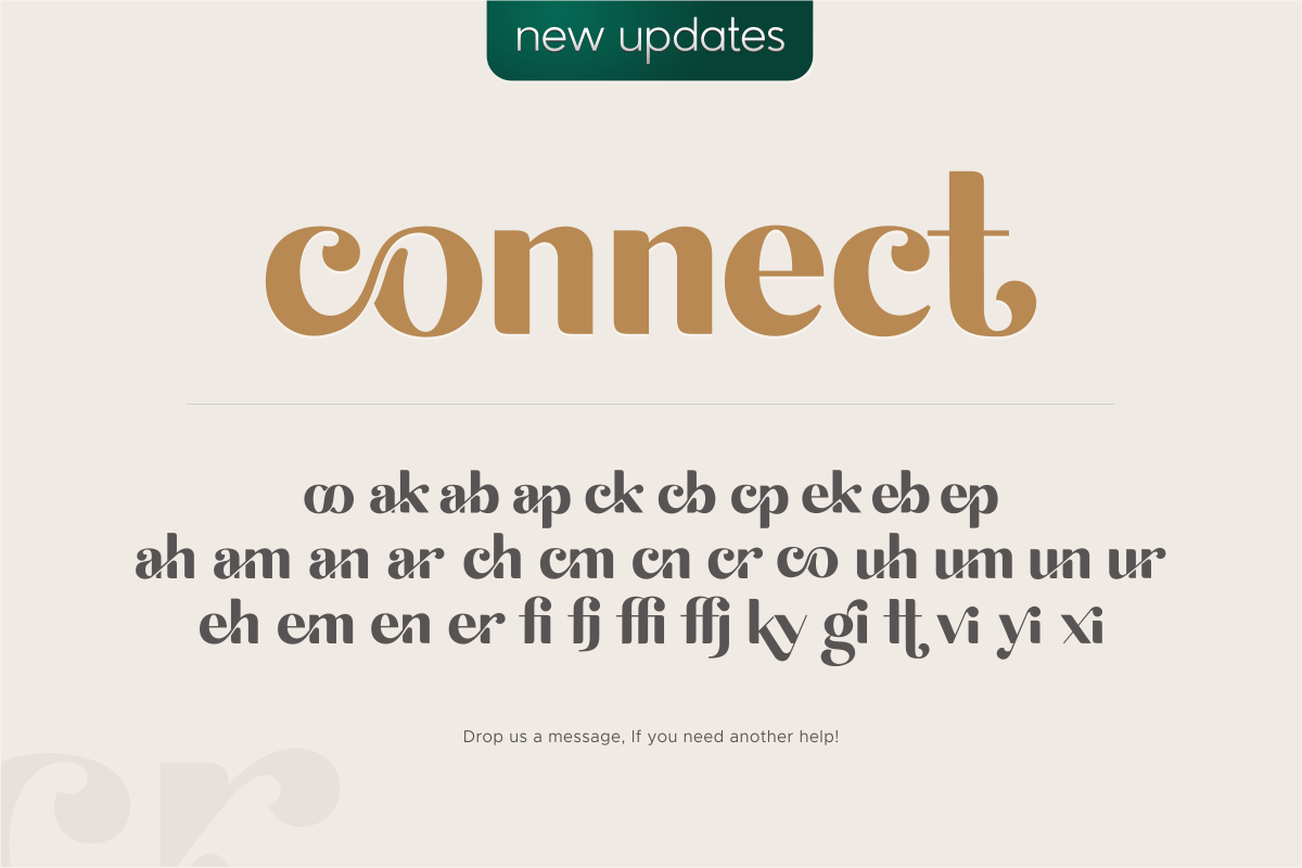 michael - beauty ligature font preview 7