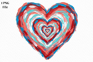 Valentines Day Heart Png, an Illustration by Canvas Craft