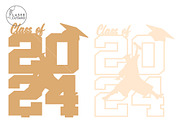 Graduation 2024 Decorative Cut File, a Templates & Theme by LaserCutano (Thumbnail 6 of 7)