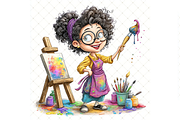 Artist Clipart JPG, a Person Illustration by Memories By Lea (Thumbnail 11 of 19)