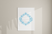 Snowflake Border Clipart Set, a Decorative Illustration by Pati Charm Studio (Thumbnail 8 of 8)