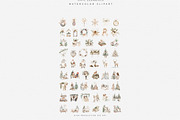 Watercolor Christmas Clipart, a Seasonal Illustration by Patishop Art (Thumbnail 8 of 8)