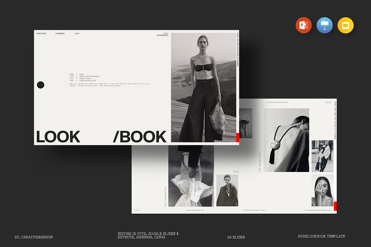 RUBE | LookBook Presentation, a Presentation Template by CreativexGenius (Photo 1 of 9)