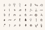 Woodland Icons Illustrations Forest, an Outline Icon by CreativeWilderness (Thumbnail 2 of 11)