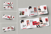 Square Trifold Brochure Mockup, a Books & Magazine Mockup by hokagata (Thumbnail 1 of 5)