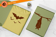 17 Bat Halloween Stamp Brushes, a Brush Add-On by vectstudio (Thumbnail 9 of 10)
