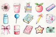 Preppy Teacher Stuff Sublimation Cli, an Illustration by Libby Wishes (Thumbnail 2 of 7)