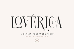 Loverica - Modern Condensed Serif, a Serif Font by Sarid Ezra