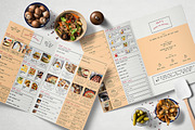 Clean Simple Bifold Food Menu, a Flyer Template by BlueRobinStudio (Thumbnail 3 of 5)
