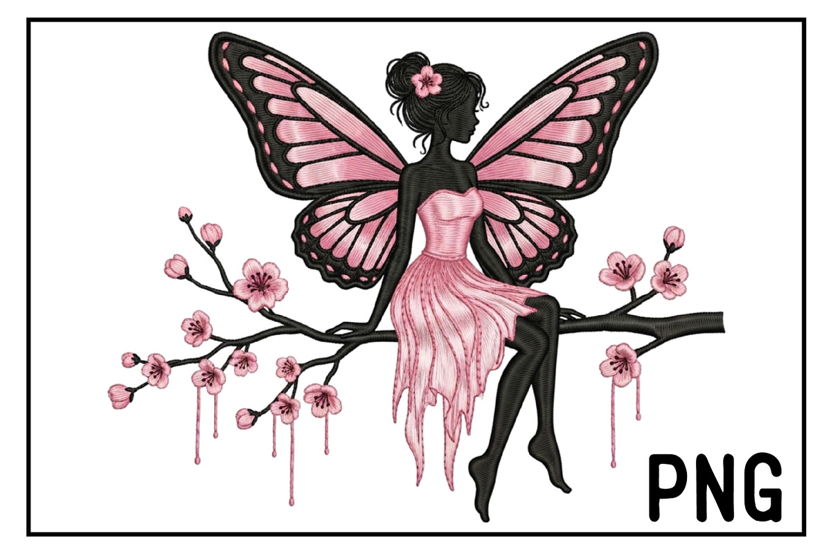Blossom Fairy Png, an Illustration by Black Bird Studio (Photo 1 of 3)