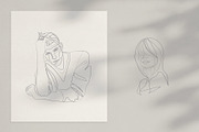 The Touch. Line Art Collection, a Person Illustration by le-genda (Thumbnail 10 of 12)