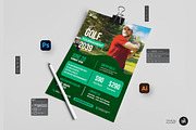 Golf Tournament Flyer Template, a Flyer Template by Aam360 (Thumbnail 3 of 3)
