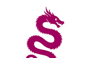 Chinese Dragon Silhouette Vector set, an Animal Illustration by RAHMAT (Thumbnail 8 of 9)