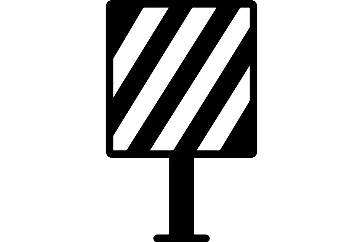 Road construction and traffic sign, a Transportation Illustration by jahid234 (Photo 9 of 13)