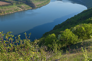 Amazing spring view on the Dnister River Canyon with picturesque, a Nature Photo by YuriyB