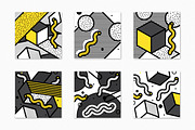 40 Vector Bright Backgrounds in 80s, a Pattern Graphic by softulka (Thumbnail 4 of 13)
