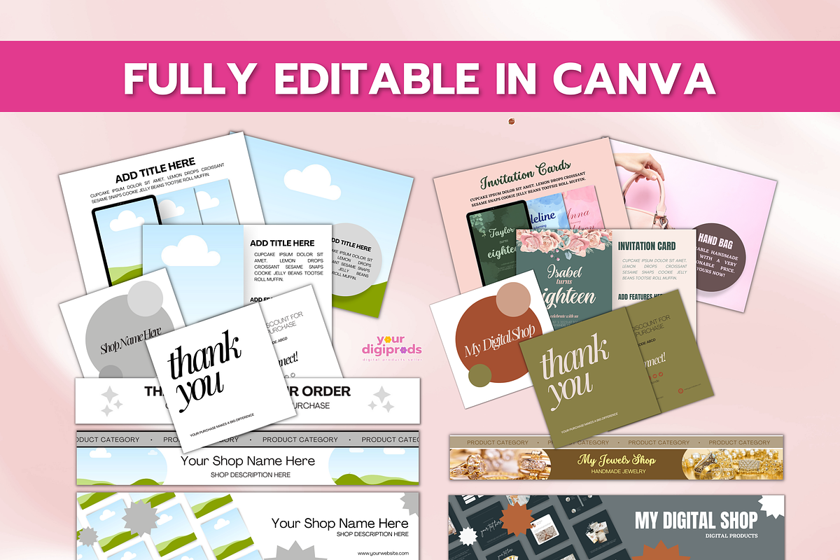 PLR MRR Canva Mockup Templates, an Advertising Mockup by Your DigiProds (Photo 5 of 6)