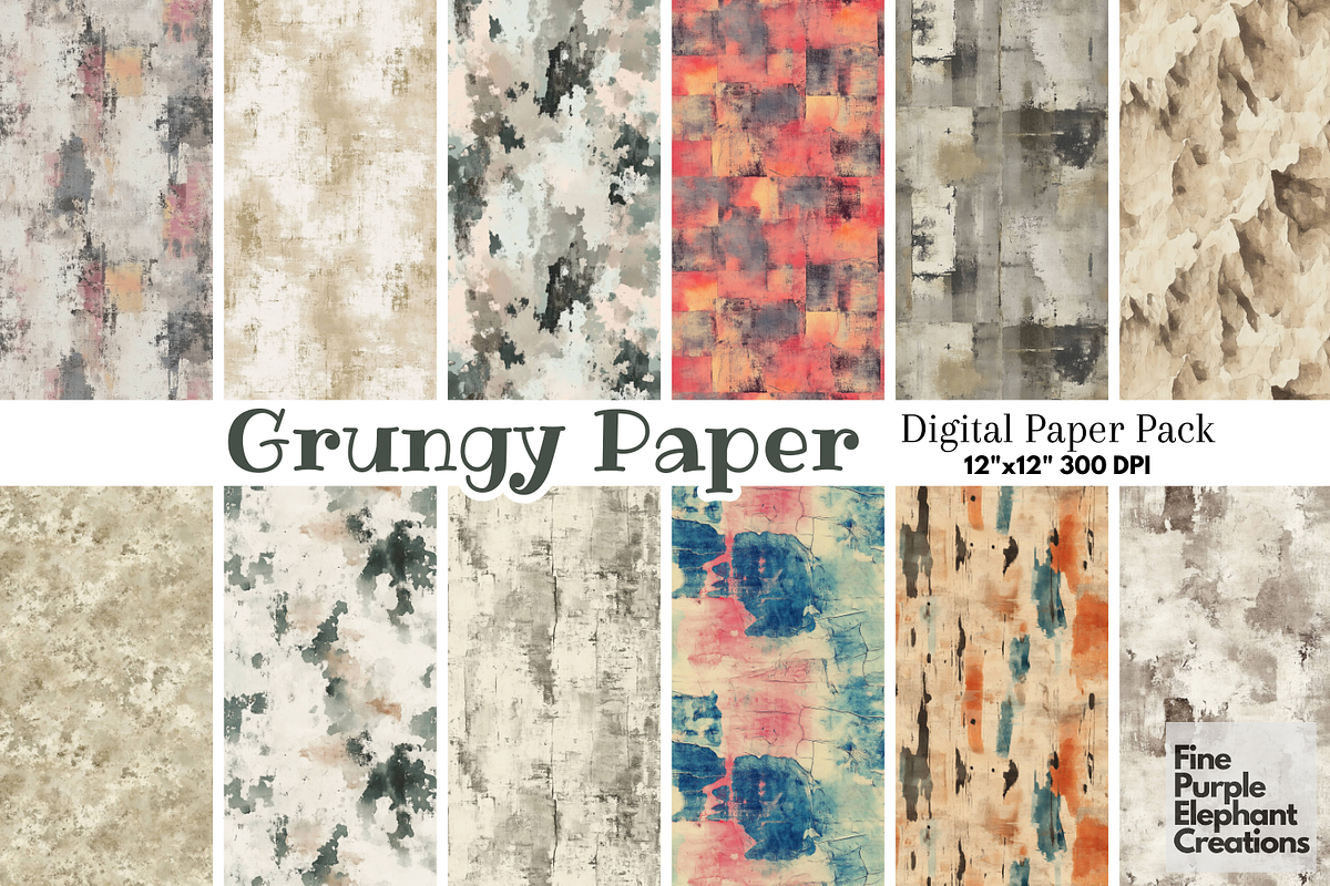 Grungy Sheets Vintage Distressed, a Pattern Graphic by Fine Purple Elephant (Photo 1 of 5)