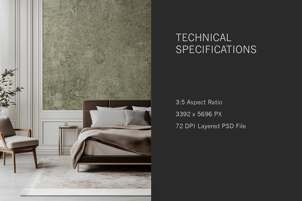 Paris Home | Bedroom No. 1 Mockup, a Household Mockup by Blixa 6 Studios (Photo 6 of 7)