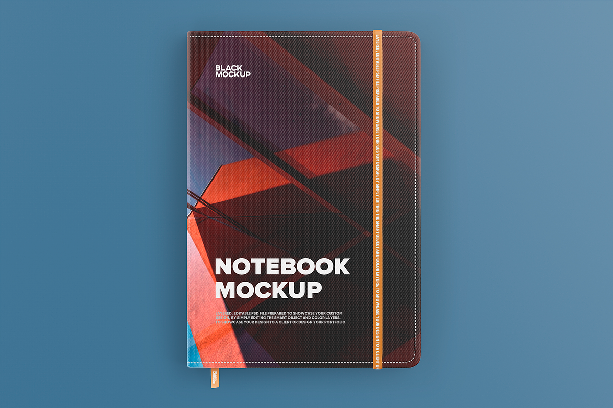 Notebook in craft  packaging mockup, a Packaging Mockup by BlackMockup (Photo 7 of 10)
