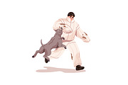 Dogs' obedience training set, an Animal Illustration by PaperTrident (Thumbnail 4 of 13)