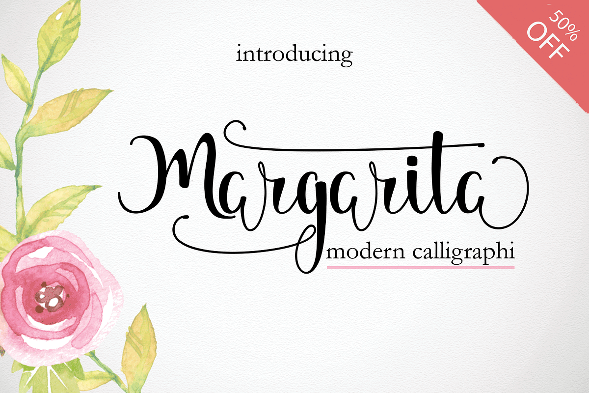 Margarita, a Script Font by Deniz86 (Photo 10 of 10)