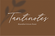 Tantinotes - Handwritten Font, a Script Font by Sronstudio (Thumbnail 1 of 9)