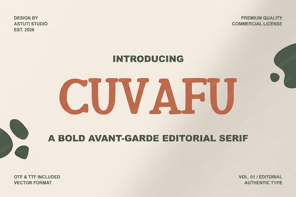 Cuvafu - Elegant Modern Serif Typef, a Serif Font by Astuti Studio (Photo 2 of 25)