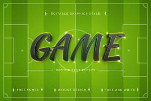 Soccer - Editable Text Effect