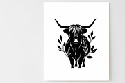 Rustic Highland cow wall art design, an Illustration by Amazin_art (Thumbnail 39 of 40)