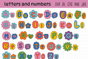 Floral letters and numbers cartoon, an Illustration by NataKa (Thumbnail 2 of 7)