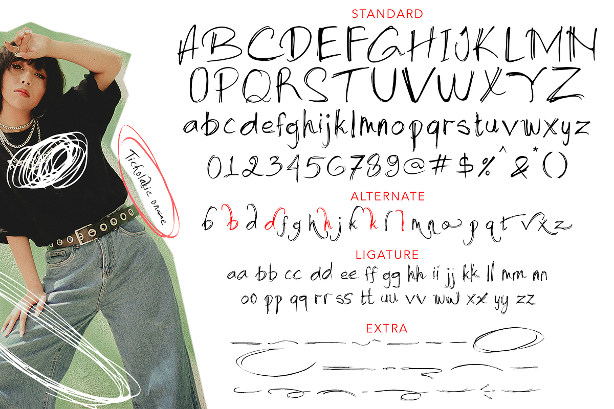 Ticholakie Note Font, a Handwritten Font by madeDeduk (Photo 6 of 8)