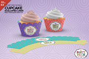 Cupcake Scalloped Liner Party Mockup, a Cups & Container Mockup by INCDesign (Thumbnail 1 of 7)