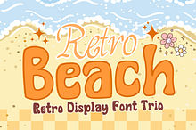 Retro Beach is a retro groovy font