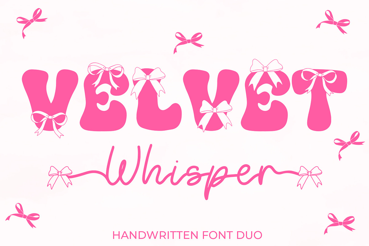 Velvet Whisper Font Duo, a Handwritten Font by Freeling Design House (Photo 1 of 7)