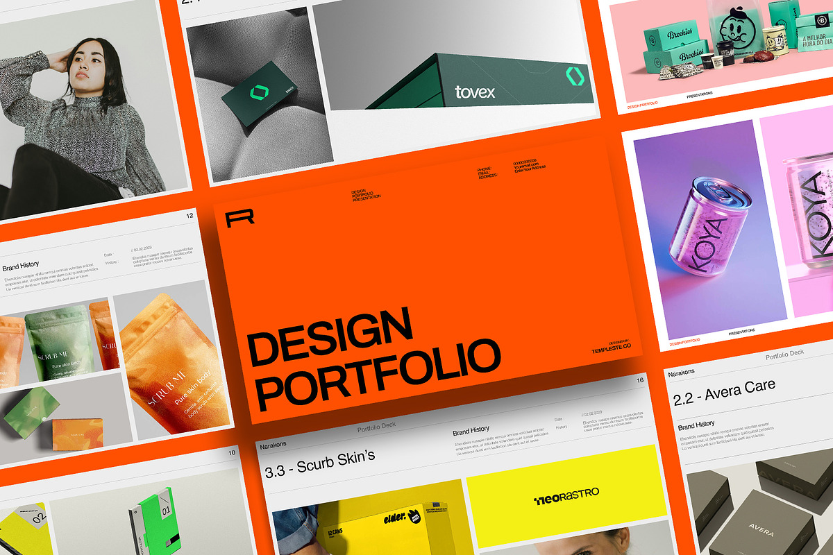 Design Portfolio Template, a Presentation Template by Templeste (Photo 3 of 8)