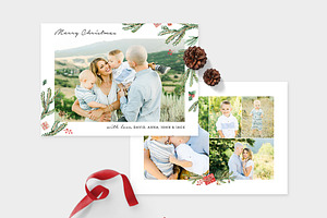 Christmas Photo Card Template -CD081