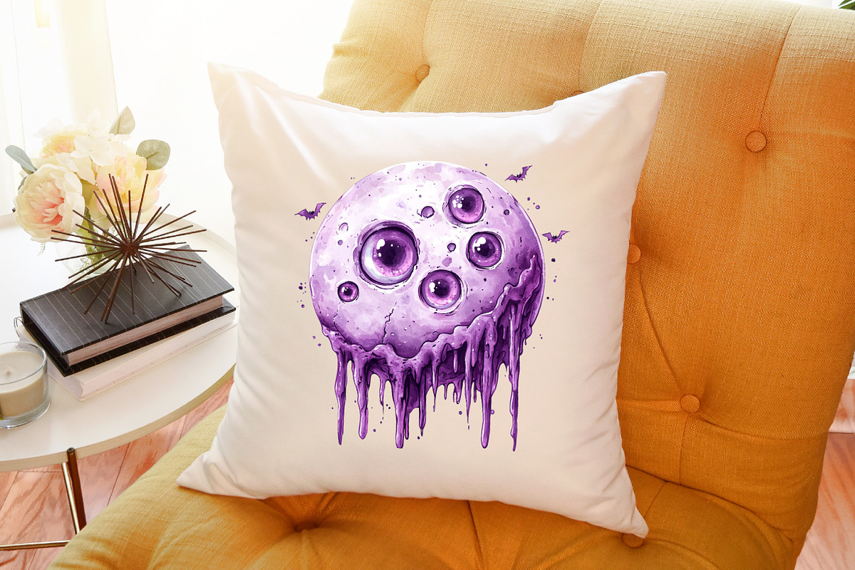 Full Moon Spooky Halloween Clipart S, an Illustration by Sublimation Artist (Photo 6 of 6)