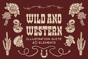 Wild & Western • Cowboy illustration, an Illustration by Pony Gold Studio (Thumbnail 1 of 5)